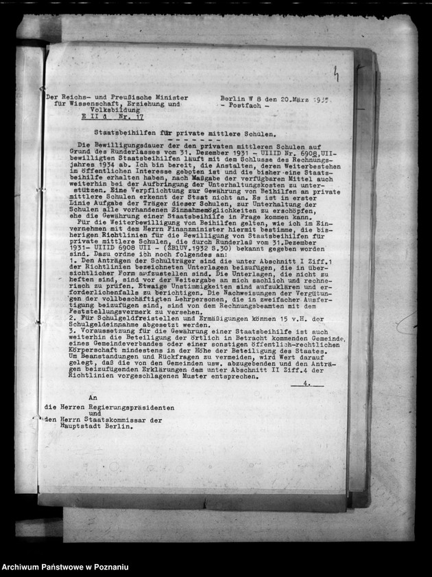 Obraz 8 z jednostki "Runderlasse betr. das mittlere Schulwesen"