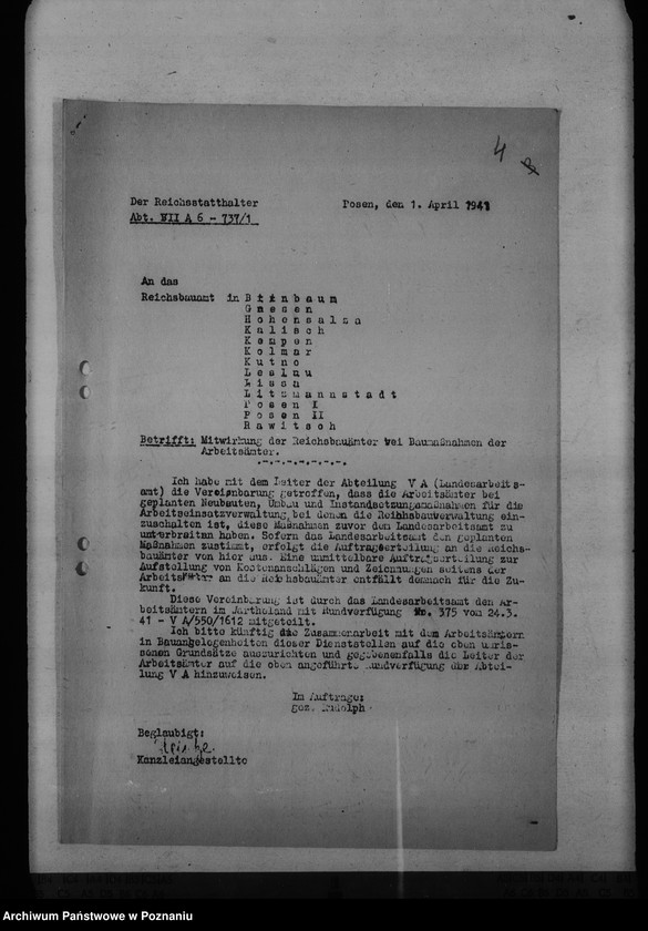 Obraz 8 z jednostki "Unterbringung der Arbeitsämter"