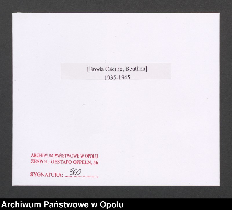 Obraz 2 z jednostki "[Broda Cäcilie, Beuthen]"