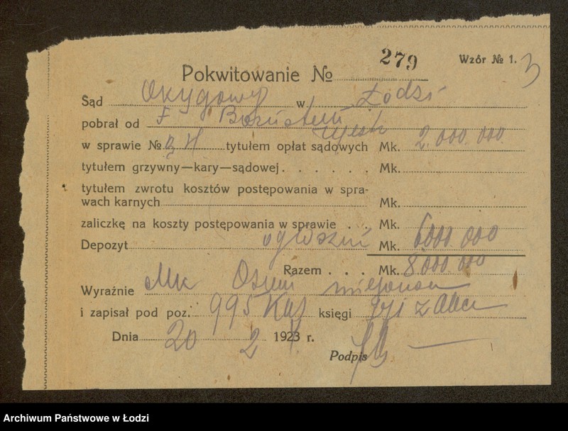 Obraz 5 z jednostki "Froim Borenstein – kupno i sprzedaż surowców i manufaktury"