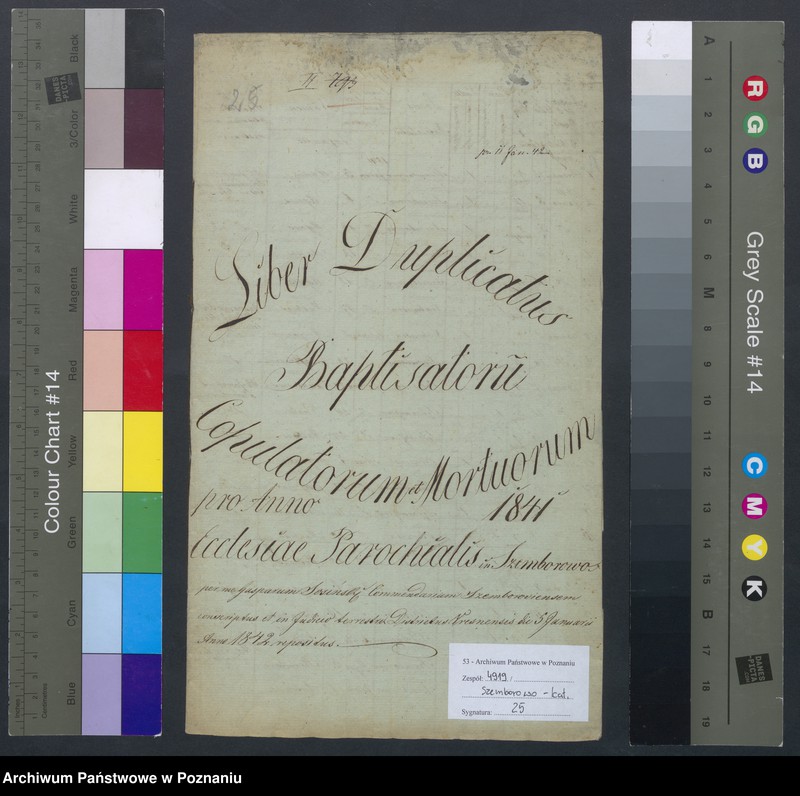 Obraz 2 z jednostki "Liber Duplicatus Baptisatorum, Copulatorum et Mortuorum."