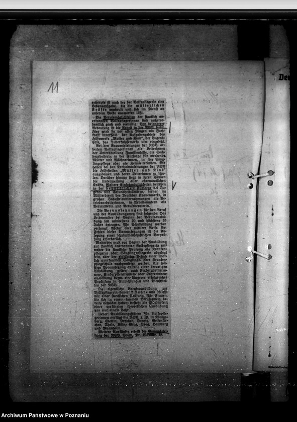 Obraz 15 z jednostki "Volkspflegerinnen - allgemeines. Insbesondere Ausbildung"