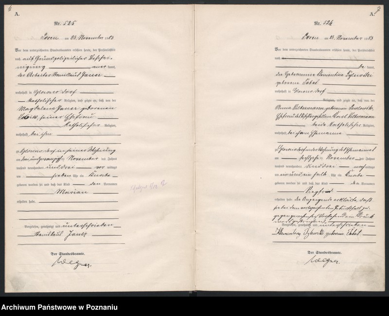 Obraz 6 z jednostki "Księga urodzeń tom II"