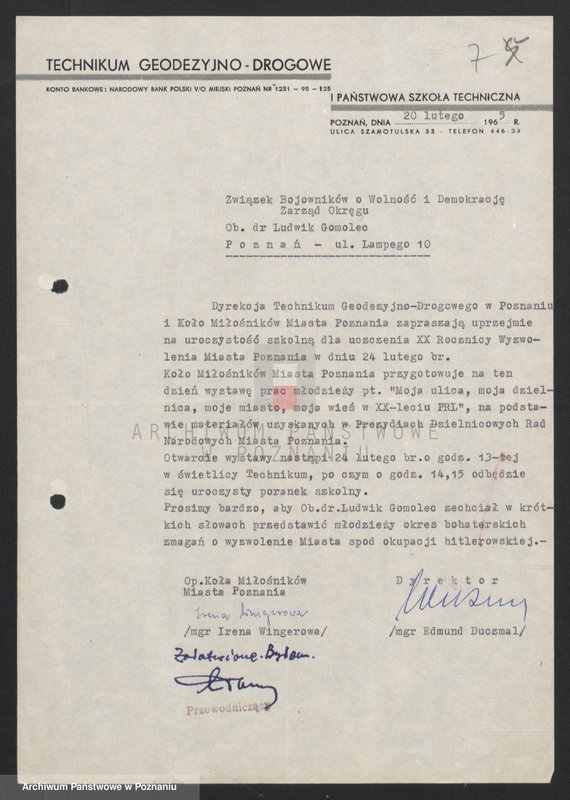 Obraz 18 z jednostki "Popularyzacja postępowych tradycji walk o narodowe i społeczne wyzwolenie. /Obchody rocznic, wystawy, referaty okolicznościowe, spotkania, sesje popularno - naukowe, konkursy/."