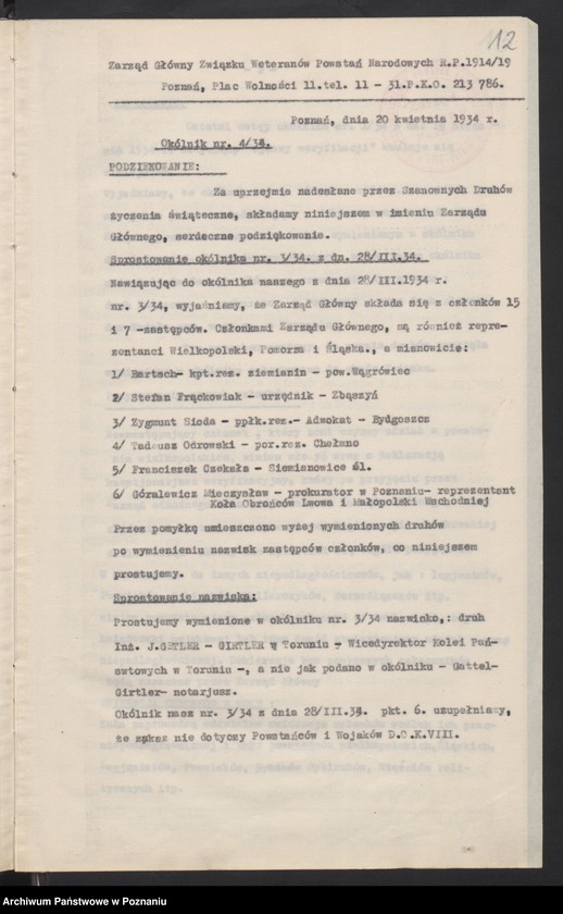 image.from.unit.number "Okólniki Zarządu Głównego Związku Weteranów Powstań Narodowych."