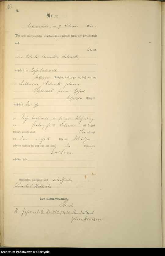image.from.unit.number "Geburts-Haupt-Register Nr 1 - 78"