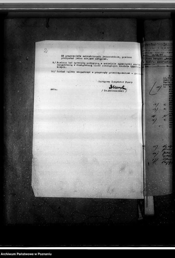 Obraz 6 z jednostki "Zatwierdzenie zakładu przemysłowego Fabryka Farb "Metalofarb" Ujście pow. chodzieski"