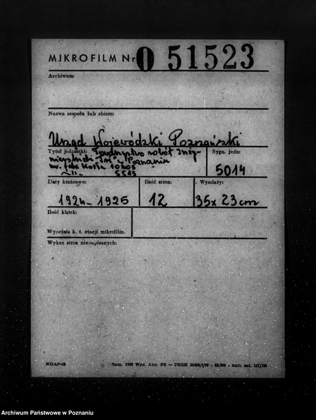 Obraz 2 z jednostki "Towarzystwo robót inżynieryjnych "Tri" w Poznaniu nr fabryczny kotła 10205 nr porz. 5515"