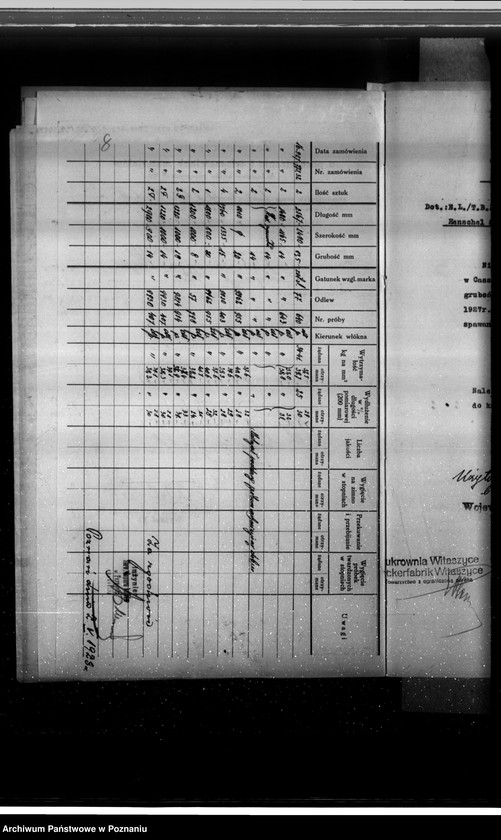 Obraz 13 z jednostki "Cukrownia w Witaszycach nr fabr. kotła 736 nr woj. kotła 6106"