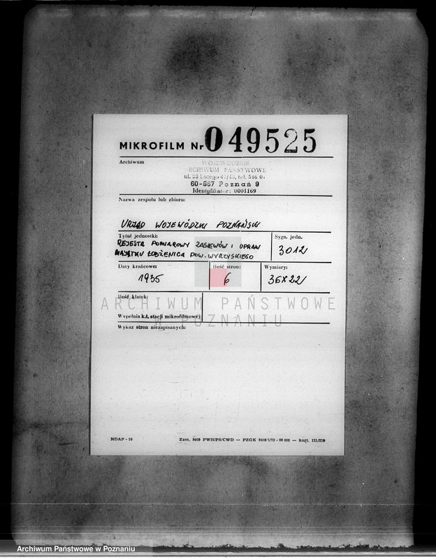 Obraz 2 z jednostki "Rejestr pomiarowy zasiewów i upraw majątku Łobżenice powiatu wyrzyskiego"