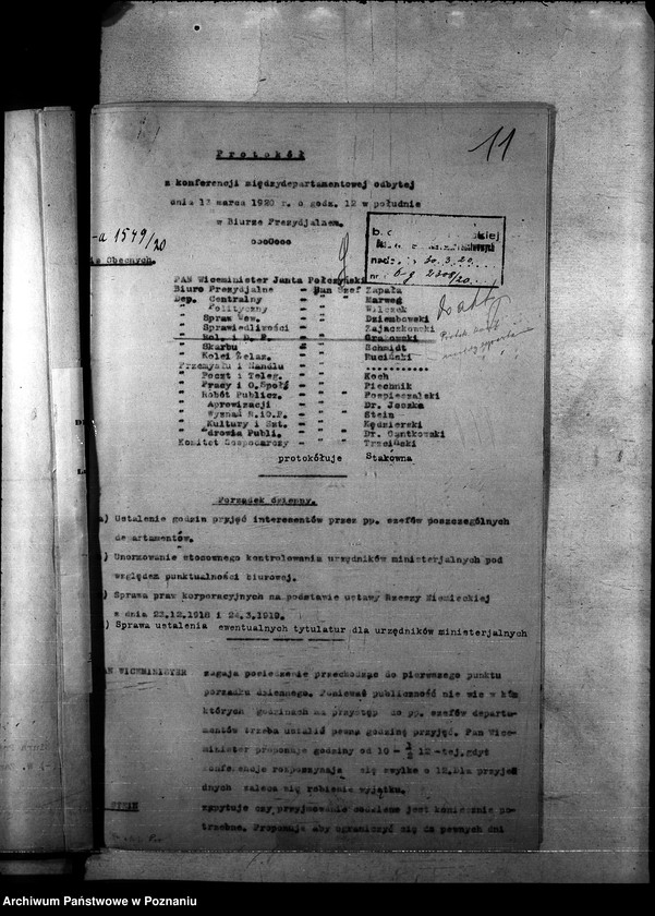 Obraz 15 z jednostki "Protokoły konferencji międzydepartamentowych"