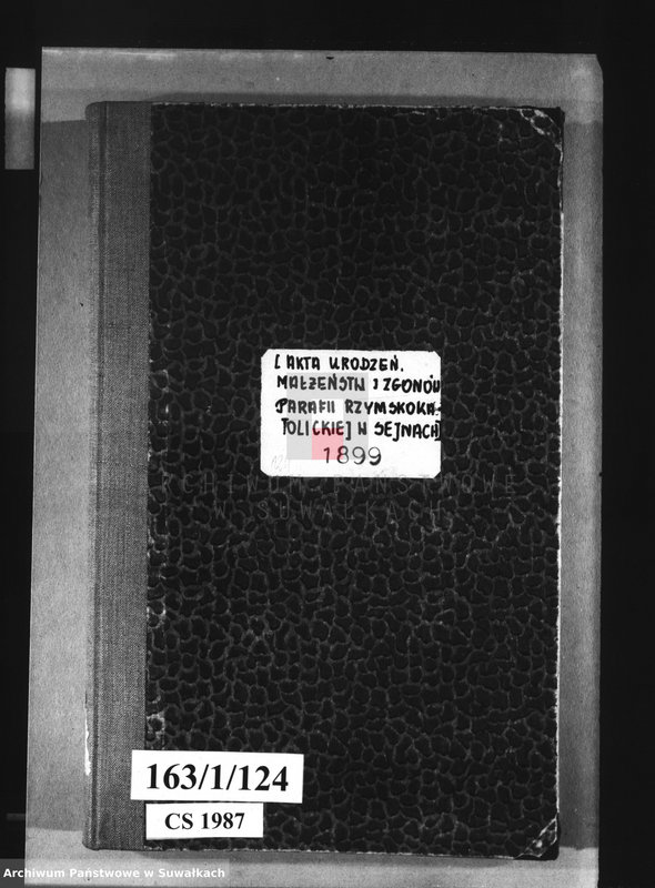 image.from.unit.number "[Akta urodzeń, małżeństw i zgonów parafii rzymskokatolickiej w Sejnach]."