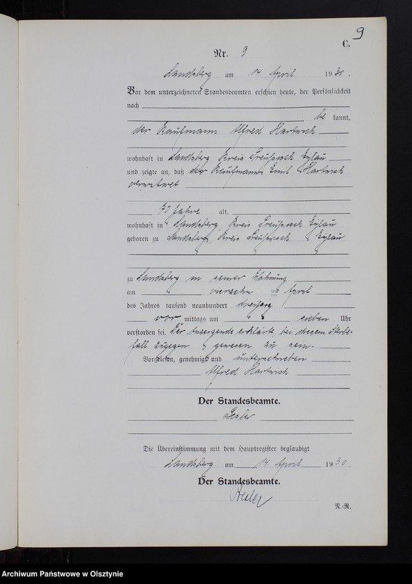 image.from.unit.number "Sterbe-Neben-Register Nr 1 - 25 [ Księga zgonów - wtóropis ]"