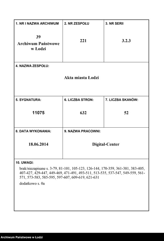 Obraz 1 z jednostki "[Księga ludności niestałej m. Łodzi nr domu 1433-1460]"