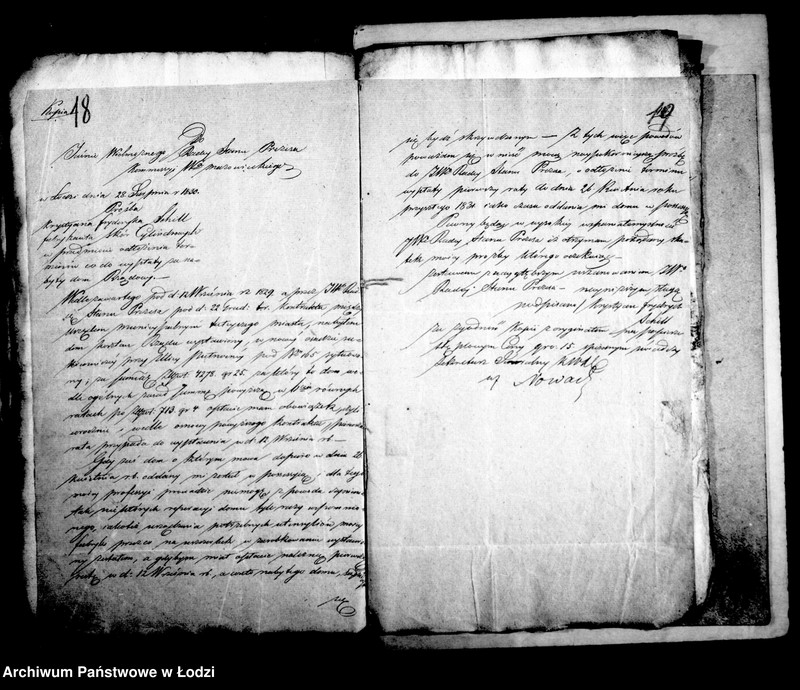 Obraz 19 z jednostki "Akta tyczące się kupna domów kosztem rządu wystawionych przez rękodzielników"