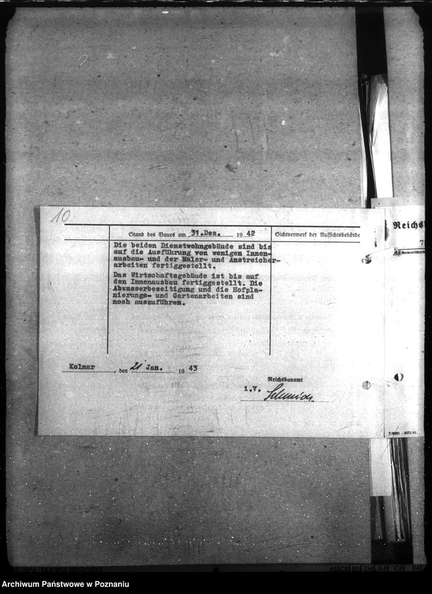 Obraz 14 z jednostki "Althütte- Kreis Scharnikau, Nordwalde, Kreis Obornik, Feldhei, Kreis Obornik (budowy na rzecz policji)"