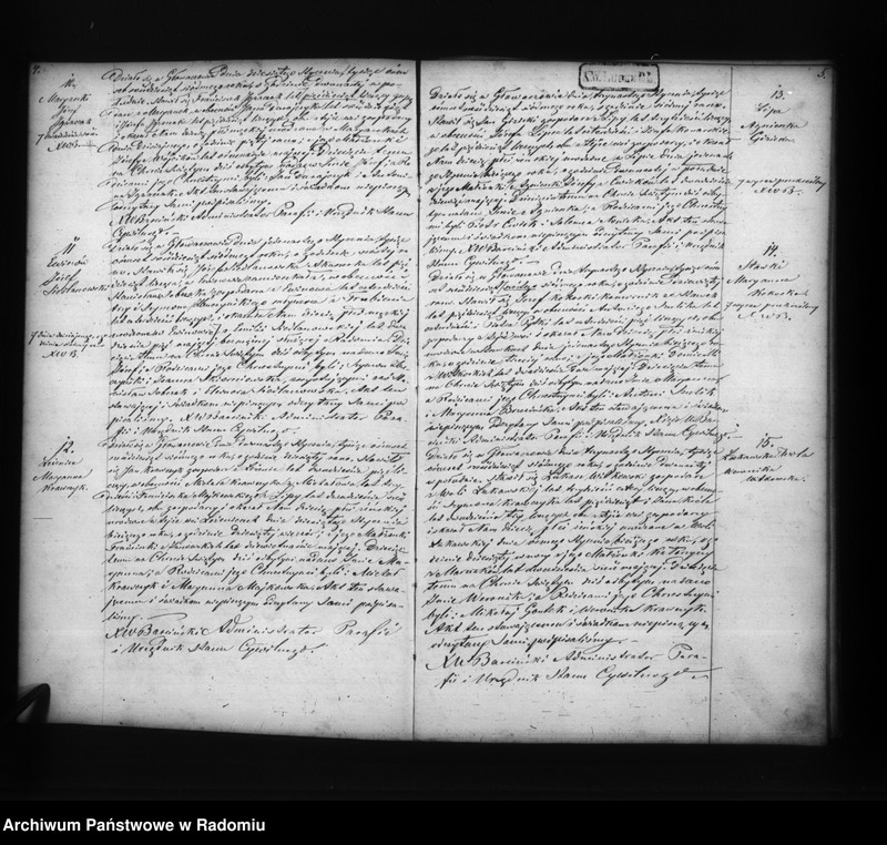 image.from.unit.number "Duplikat akt religijno cywilnych urodzonych, zaślubionych i zmarłych w parafii Głowaczów dekanacie i okręgu kozienickim w roku 1867"