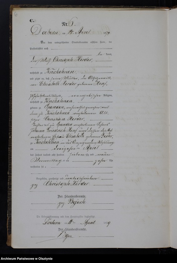 image.from.unit.number "Sterbe-Neben-Register Nr 1 - 33"