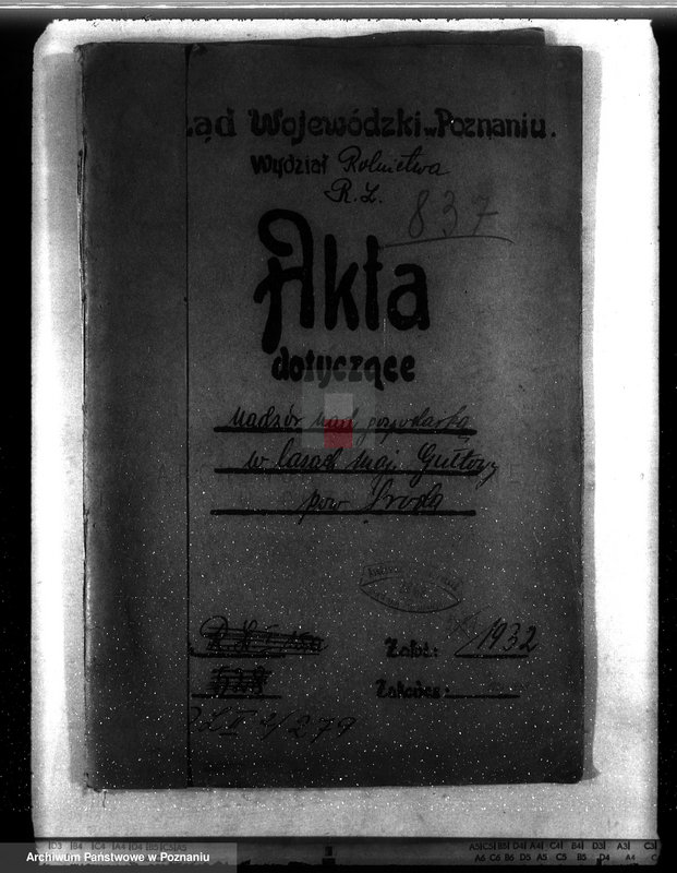 Obraz 4 z jednostki "Nadzór nad gospodarką w lasach majętności Gułtowy powiat średzki"