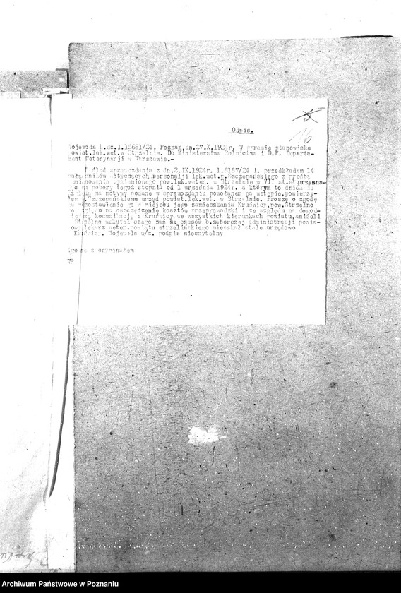 Obraz 20 z jednostki "Pow. lekarz Weterynaryjny Strzelno"