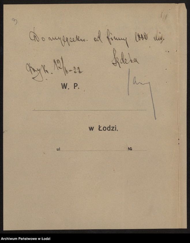 Obraz 5 z jednostki "Eljasz i Majer Nowak- wyrób i sprzedaż towarów włóknistych"