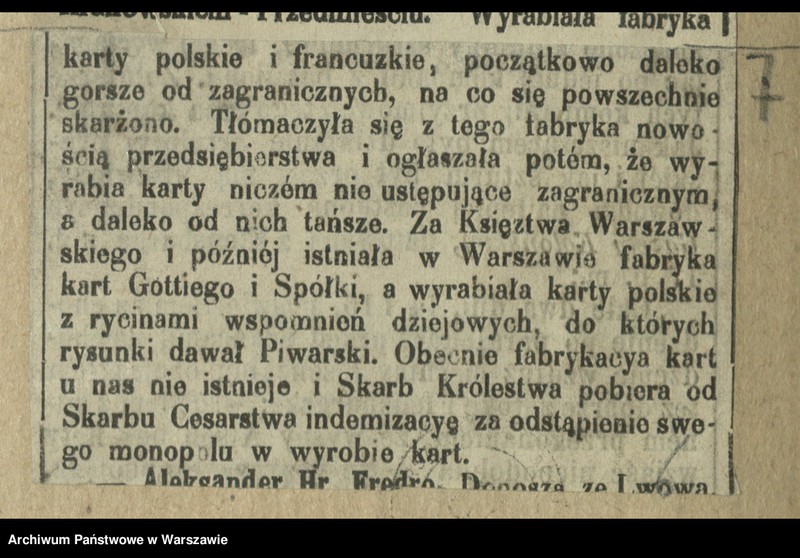 Obraz 9 z kolekcji "Karciane rozgrywki warszawskie"