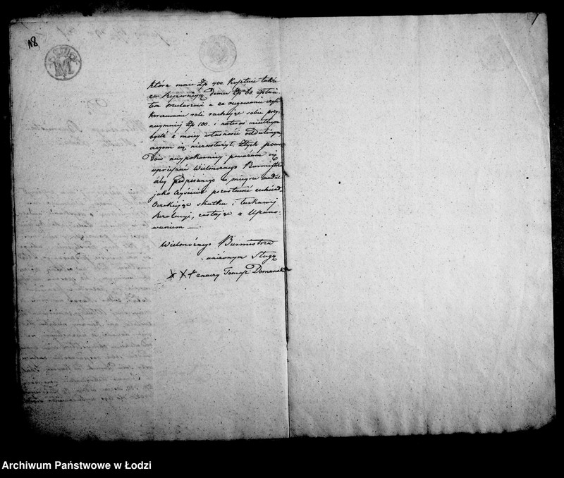 Obraz 19 z jednostki "Akta tyczące się ulokowania półmistrza i zaszłych korespondencji"