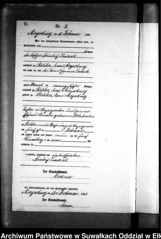 image.from.unit.number "Sterbe-Neben-Register des Preussischen Standes-Amtes Kehlen Kreis Angerburg"