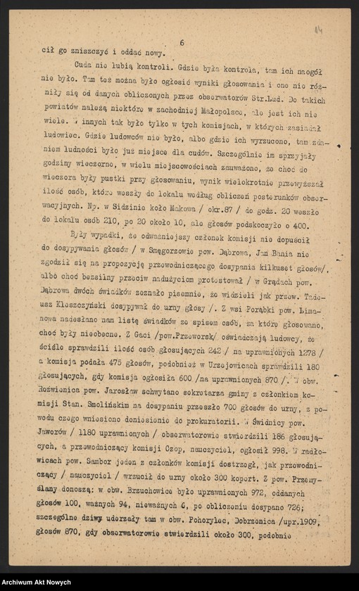image.from.unit.number "Stronnictwo Ludowe, władze naczelne i okręgowe w Krakowie. Rezolucje, biuletyn strajkowy, materiał, wycinek prasowy"