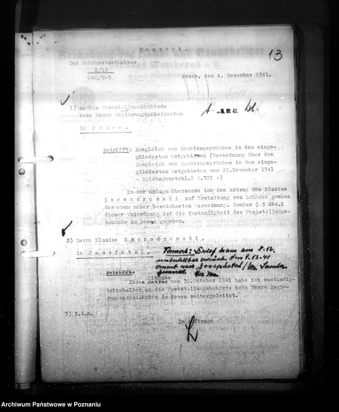 Obraz 19 z jednostki "Verordnung über den Ausgleich von Rechtsansprüchen"