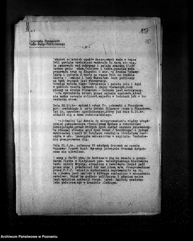 Obraz 14 z jednostki "Sprawozdania sytuacyjne tygodniowe za czas od 1 listopada do 4 grudnia 1930 r. /53-57/"