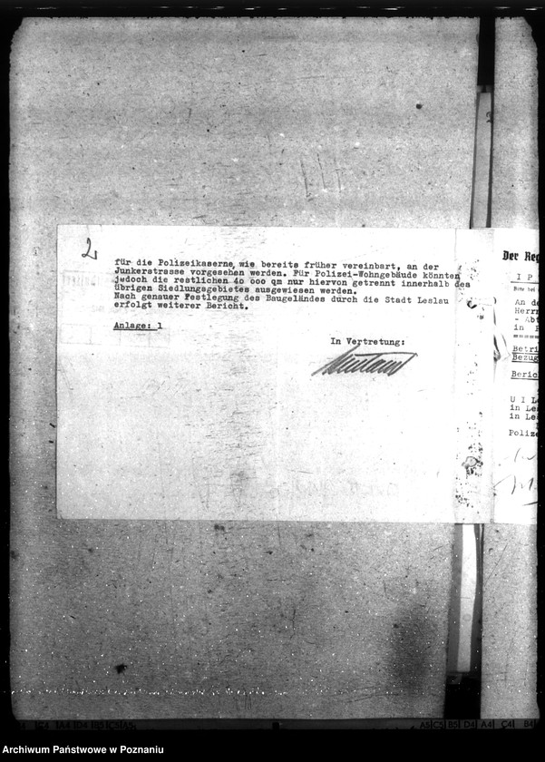 Obraz 6 z jednostki "Unterbringung der Staatlichen Polizeiverwaltung in Leslau (Włocławek)"