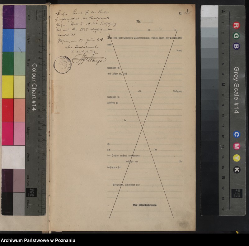 Obraz 2 z jednostki "Księga miejscowa zgonów tom III [Rejestr główny zgonów]"