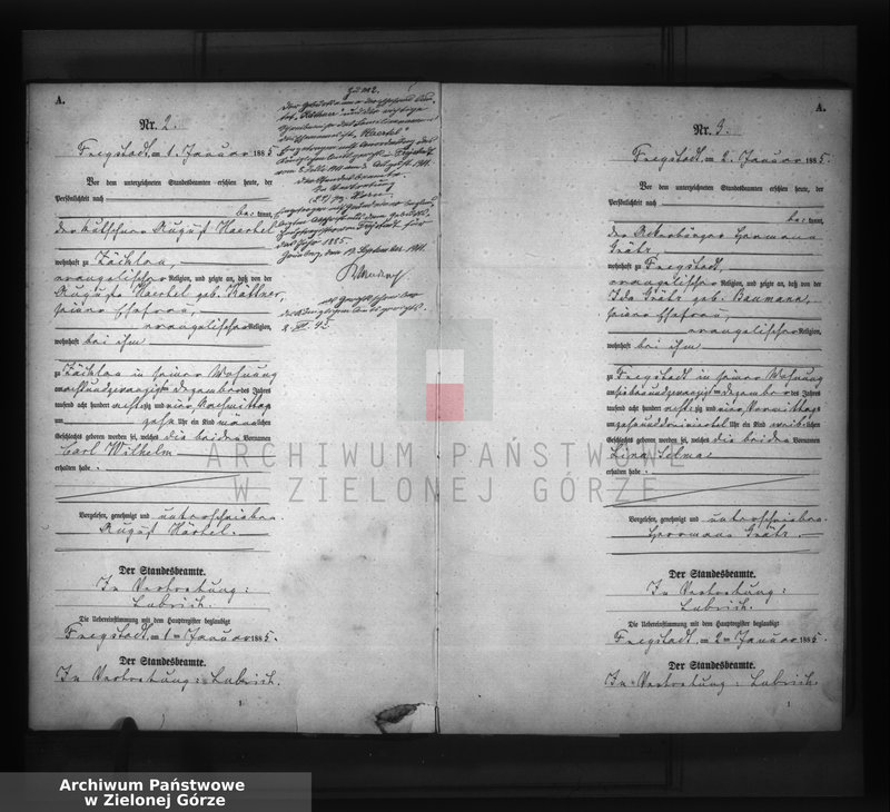 image.from.unit "[Księga aktów urodzeń rok 1885 Tom I od nr 1 do nr 428]"