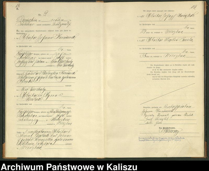 Obraz 12 z jednostki "[Księga małżeństw]"