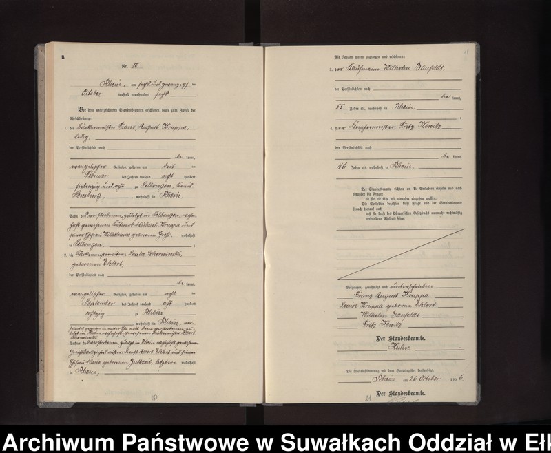 image.from.unit.number "Heirats-Neben-Register des Preussischen Standes-Amtes Rhein Kreis Lötzen"
