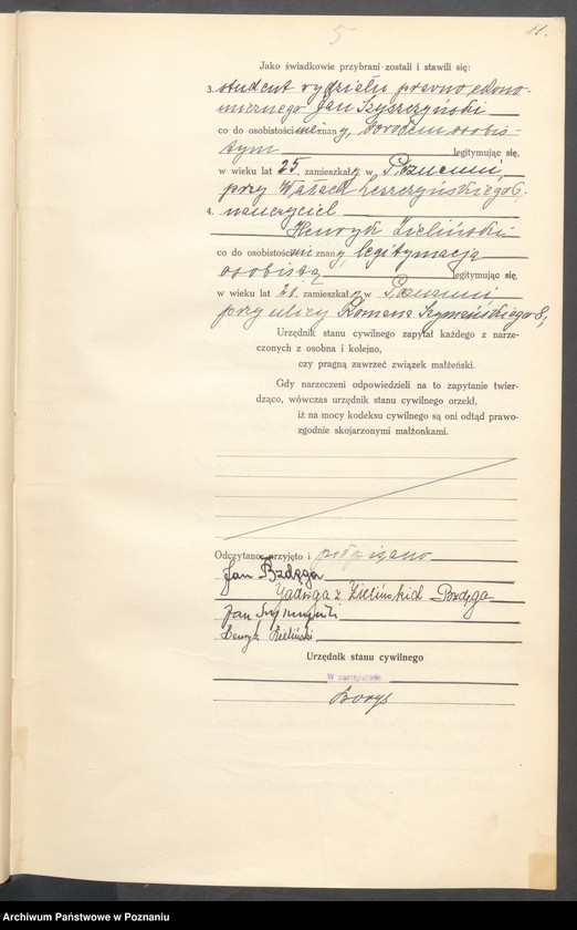 Obraz 12 z jednostki "Księga miejscowa małżeństw tom I [Rejestr główny małżeństw]"