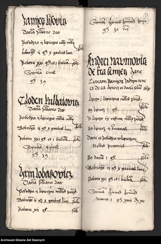 image.from.unit.number "Rejestry poborowe woj. bełskiego i ruskiego."