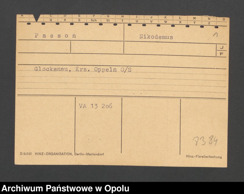 Obraz 3 z jednostki "[Passon Nikodemus, zam. Glockenau]"