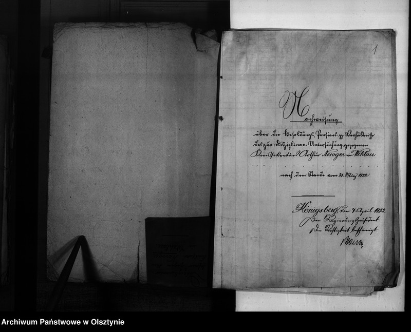 image.from.unit.number "Disziplinarverfahren gegen den Kreis-Sekretär newger [Arthur] in Wehlau"