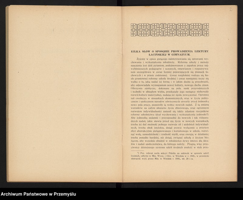 image.from.unit.number "XV Sprawozdanie dyrekcji c.k. gimnazjum polskiego w Cieszynie za rok szkolny 1909/10"