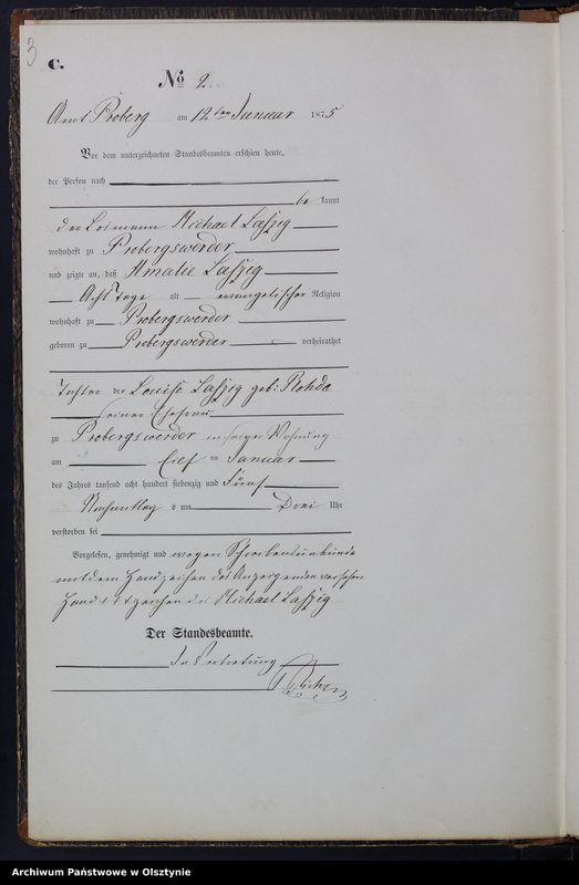 Obraz 5 z jednostki "Haupt-Sterbe-Register Nr 1 - 56"