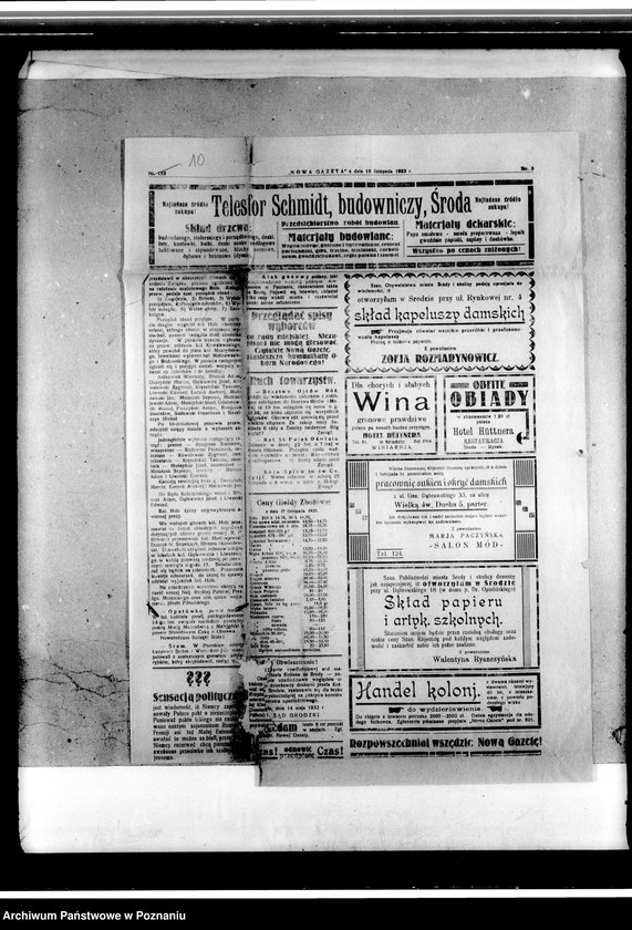 Obraz 14 z jednostki "Korespondencja Związku- Koło w Środzie dotycząca ewidencji członków, zaproszenia, komunikaty zawiadamiające o zebraniach, poświadczenia o przynależności. Karty przedstawionych do odznaczeń"