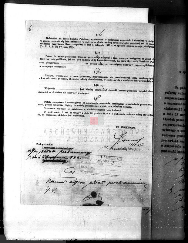 Obraz 10 z jednostki "Przewłaszczenie ziem dotacyjnych w gminie Żar czyn powiatu żnińskiego"