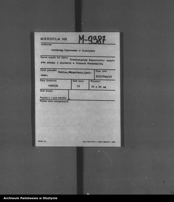 image.from.unit.number "Wehlau, Bürgerhaus, Speicher"