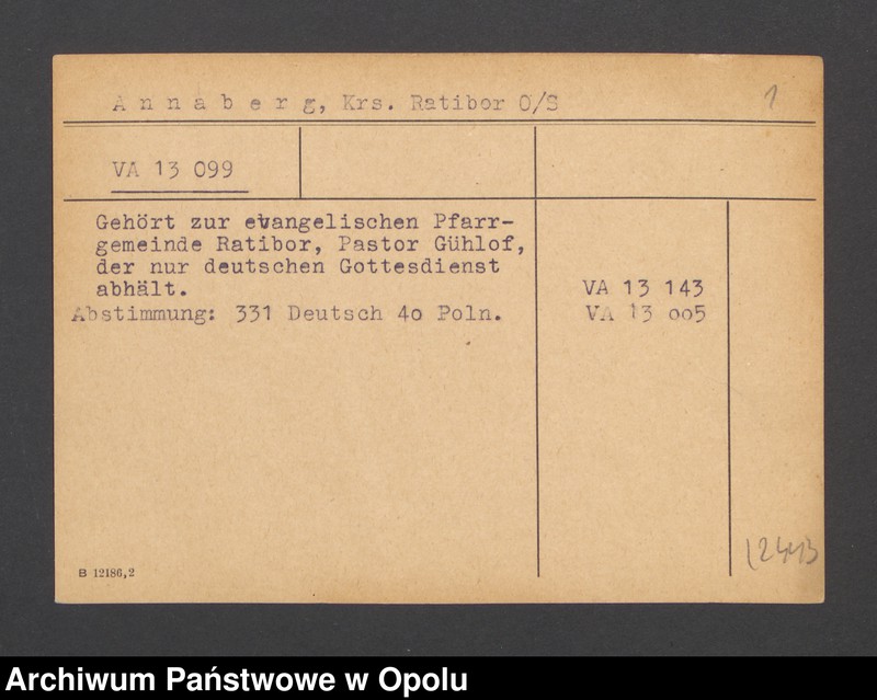 Obraz 3 z jednostki "Annaberg, Krs. Ratibor"