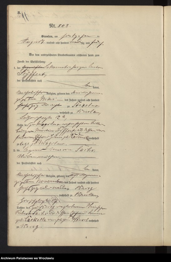 image.from.unit.number "Heiraths-Haupt-Register Breslau II 1895 Band 5"