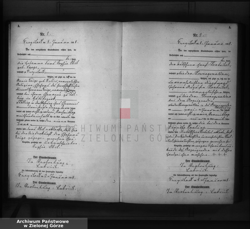 image.from.unit "[Księga aktów urodzeń rok 1884 Tom I od nr 1 do nr 402]"