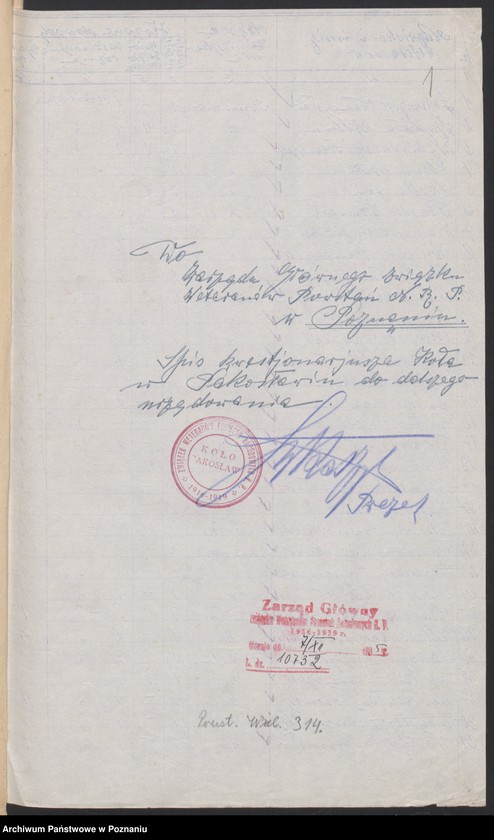 Obraz 4 z jednostki "Pakosław, powiat Rawicz - akta koła."