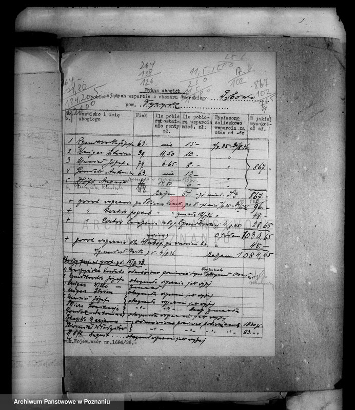 Obraz 8 z jednostki "Rozrachunek z gminą Nakło odnośnie rozparcelowanych obszarów dworskich Trzeciewnica i Koziagóra oraz części majątku Dębowo i Chrząstowo powiatu wyrzyskiego"